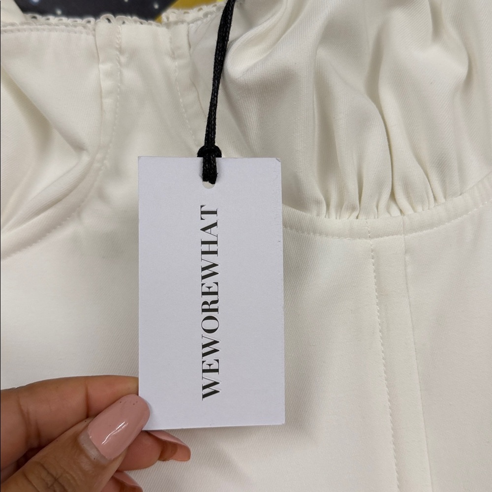 WeWoreWhat Corset Midi Dress in White - Picture 7 of 9